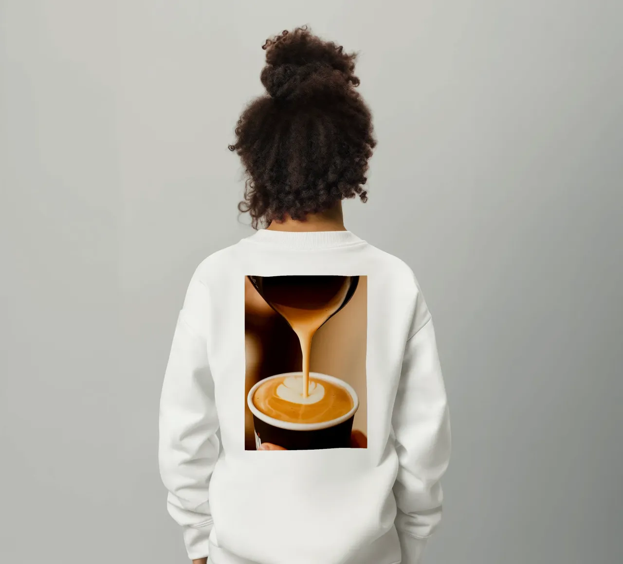 caffè cappuccino felpa bambino da tamarind