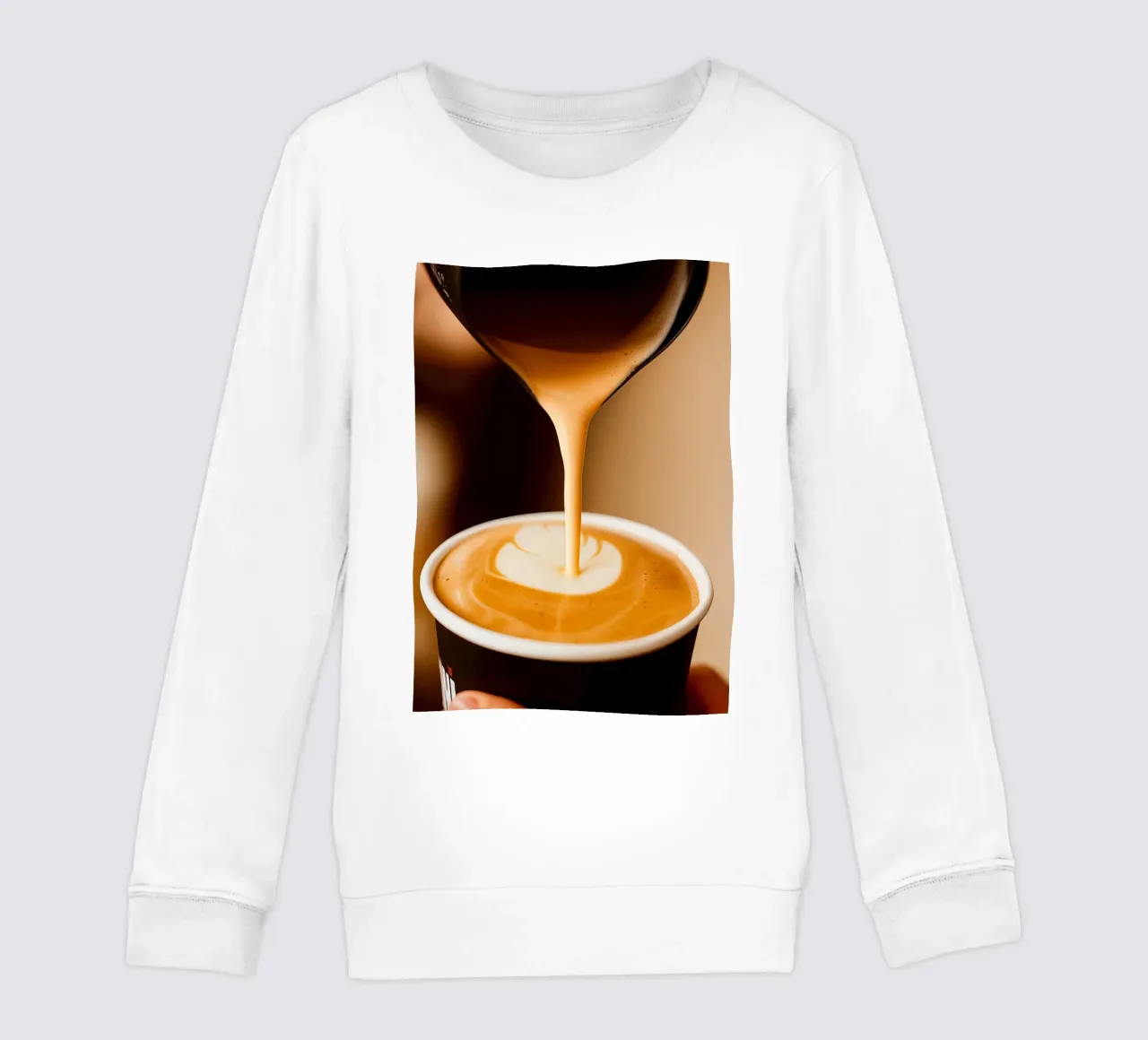 caffè cappuccino felpa bambino da tamarind