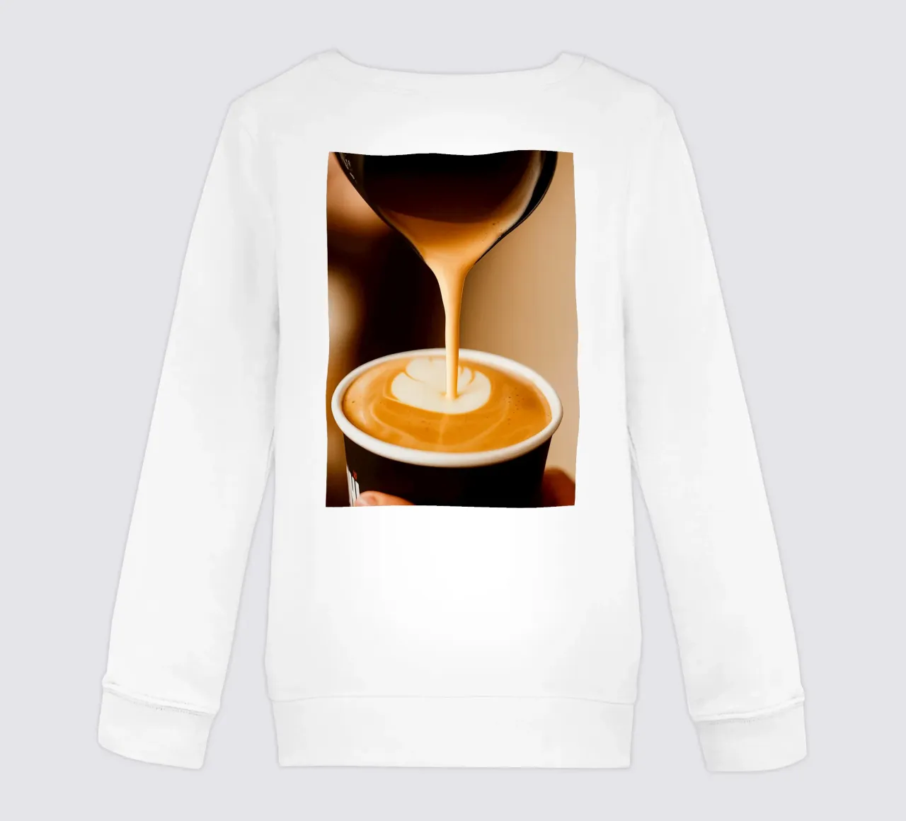 caffè cappuccino felpa bambino da tamarind