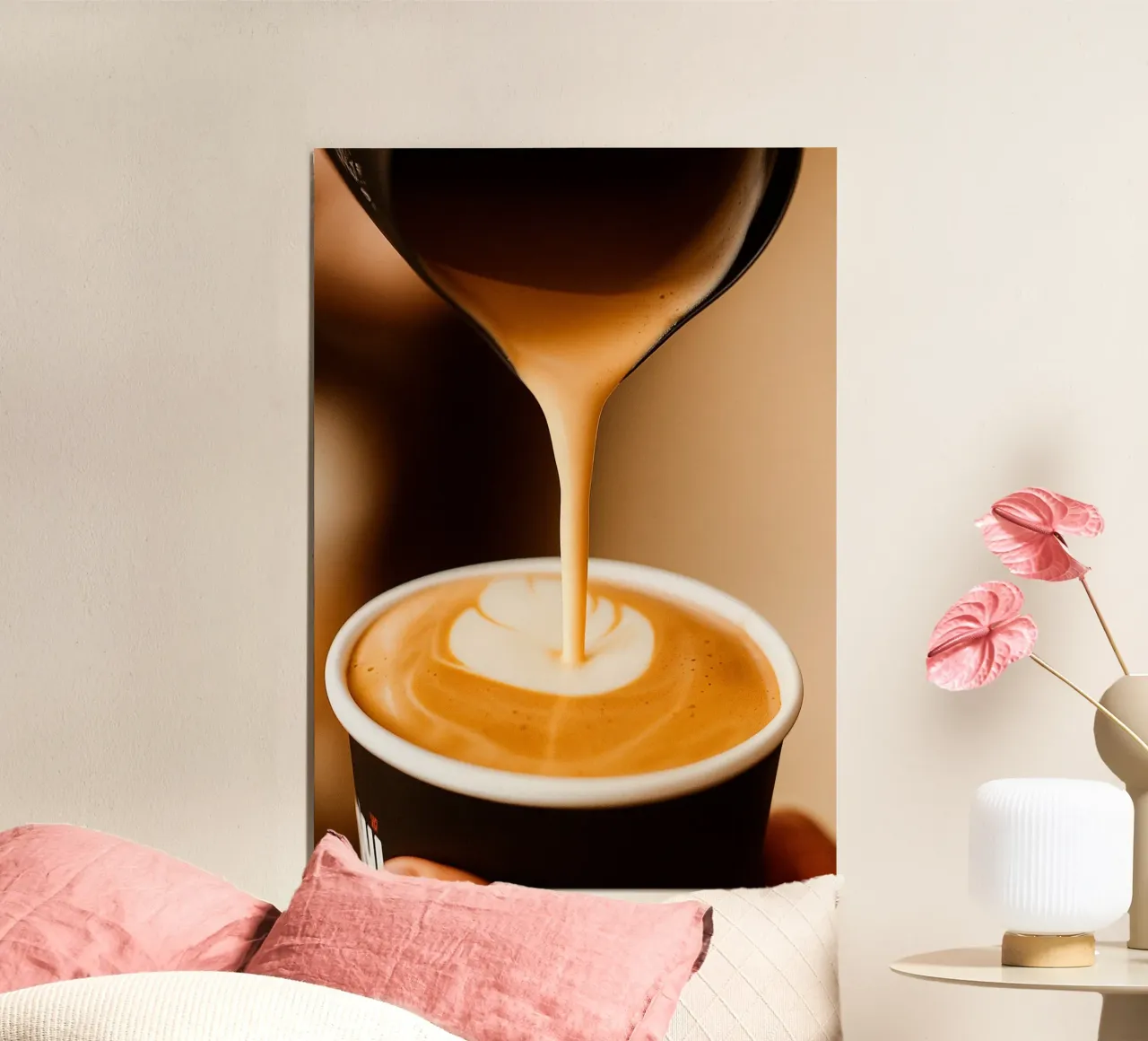 caffè cappuccino alluminio dibond da tamarind