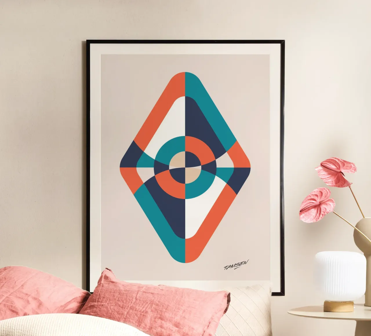 Geometrik perspective poster by Tamsen Design