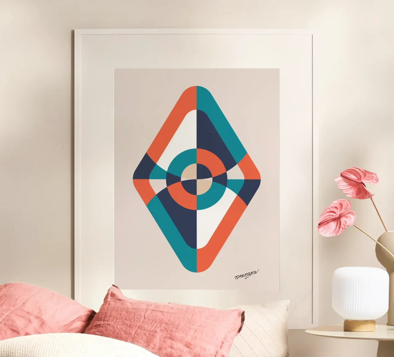 Geometrik perspective poster by Tamsen Design