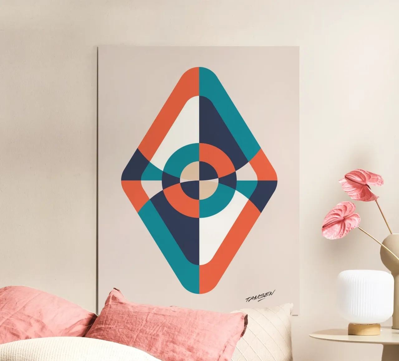 Geometrik perspective poster by Tamsen Design