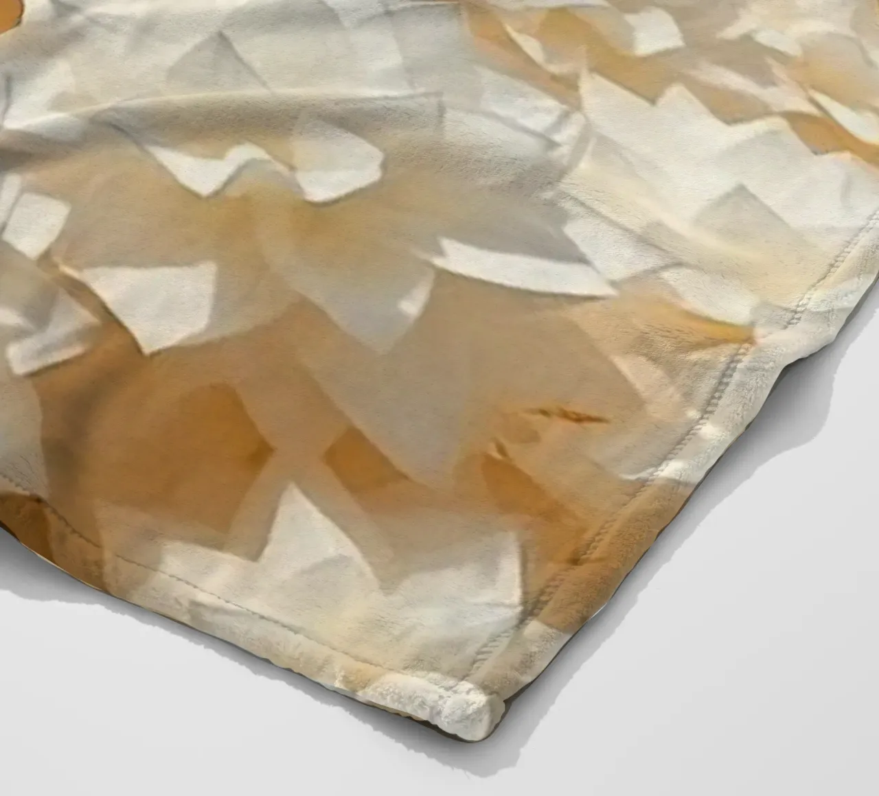 Luminescent White Dahlias: A Field of Paper fleece blanket by Artistic-shop