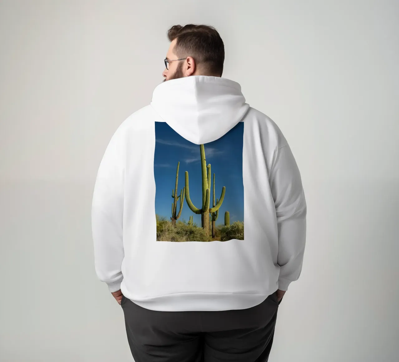 alberi di cactus felpa con cappuccio da tamarind