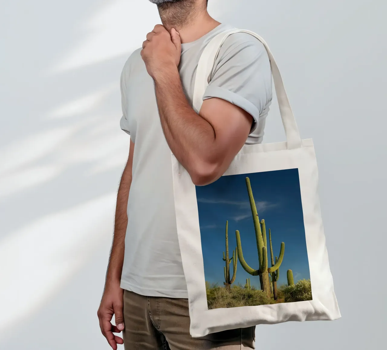 alberi di cactus borsa in juta da tamarind