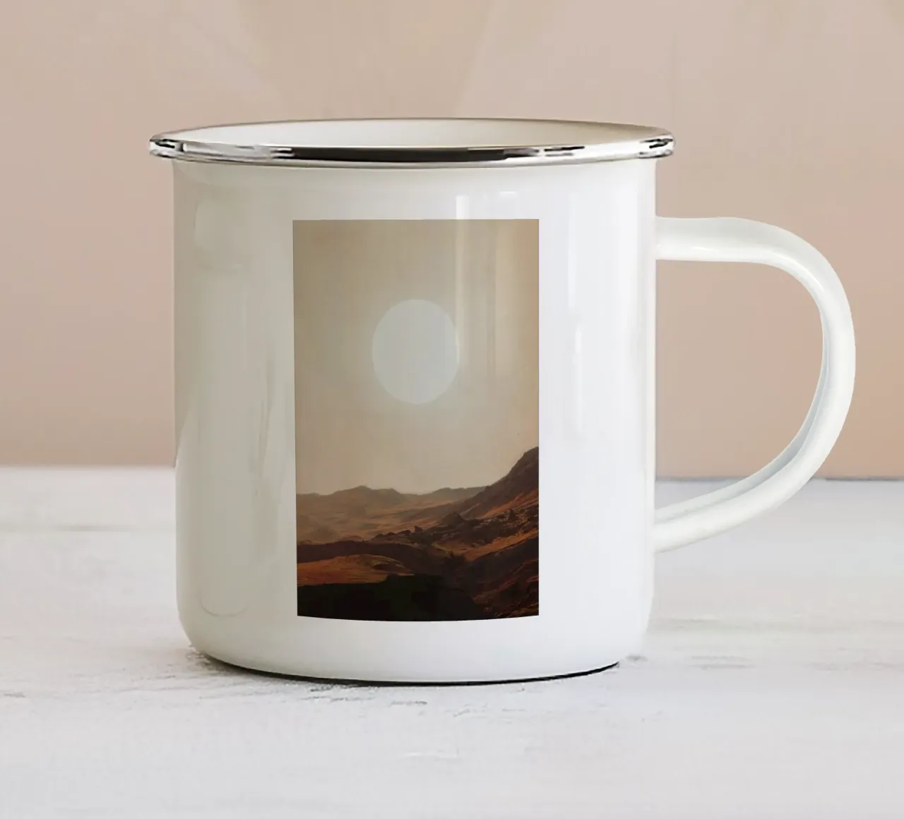 a Bright glimpse to our Future tazza in smalto da Frank Moth