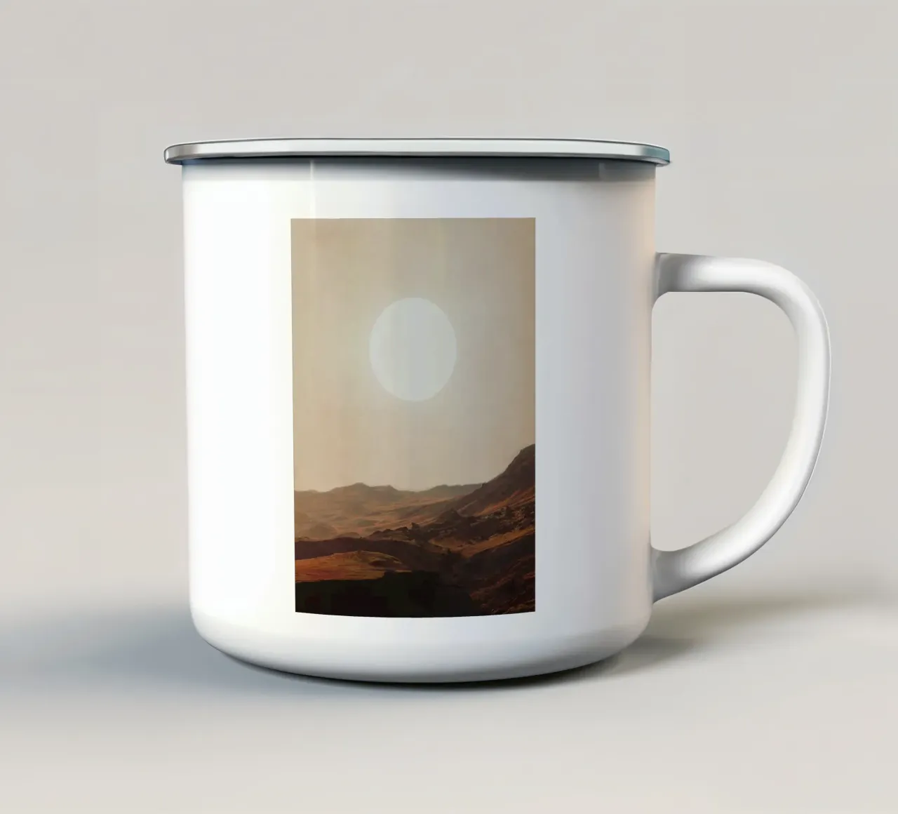 a Bright glimpse to our Future tazza in smalto da Frank Moth