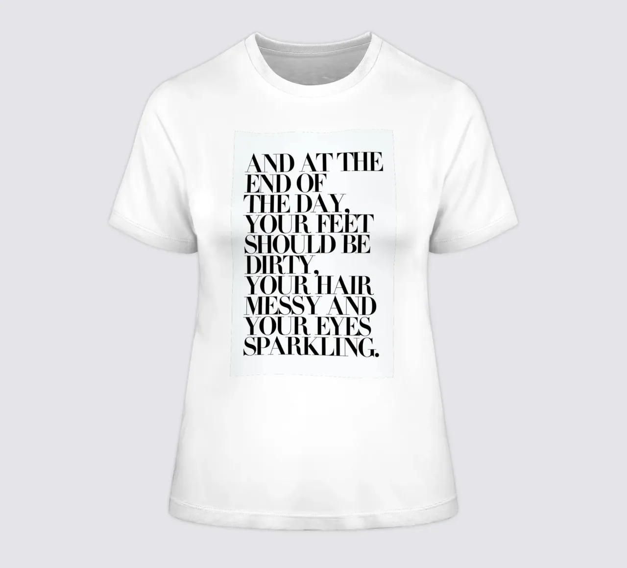 At The End Of The Day Your Feet Should Be t-shirt da donna da Honeymoon Hotel