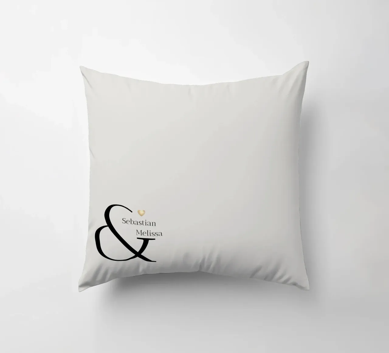 Individuelles Design für Name und Datum Kissen von Imaginative