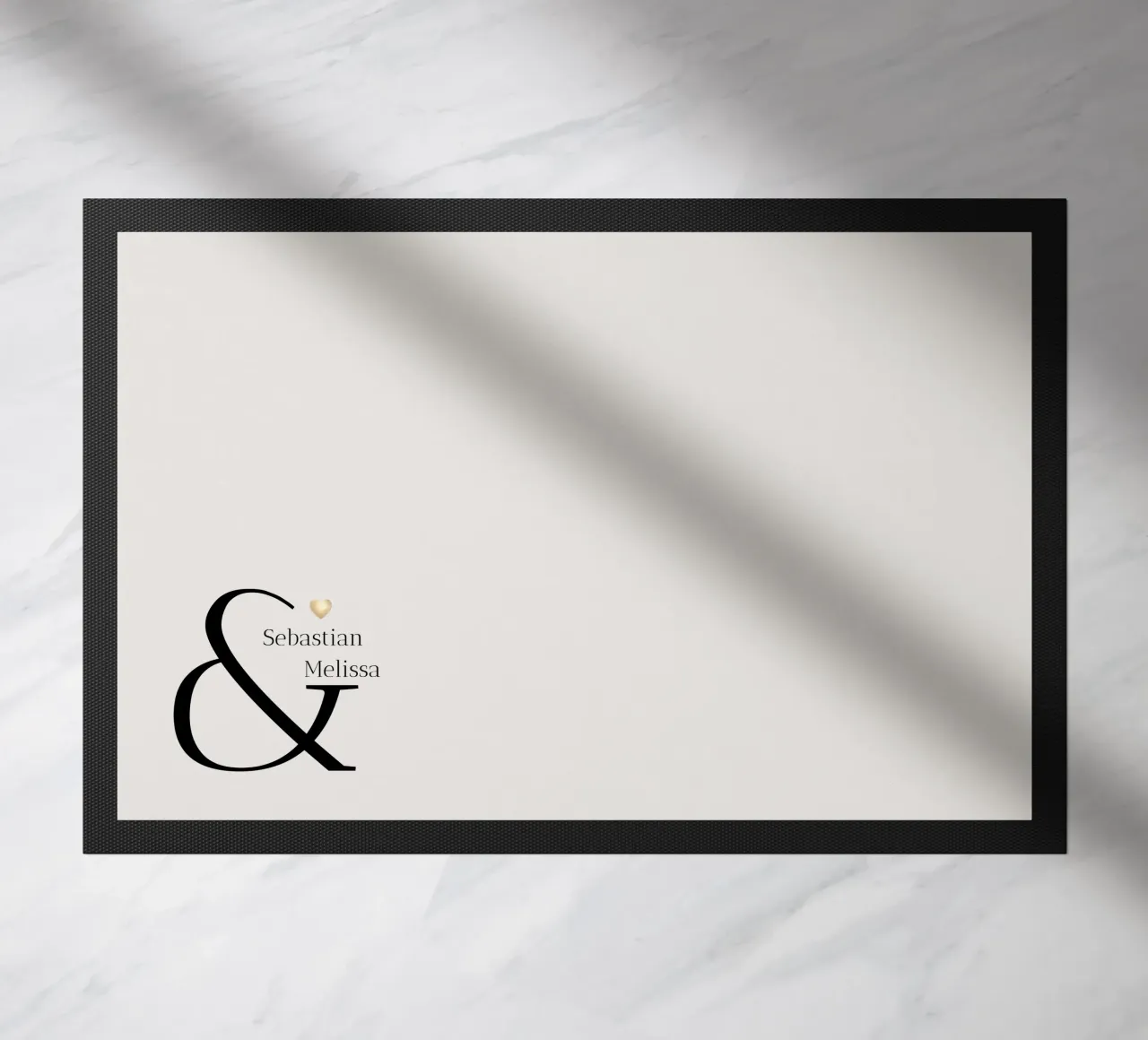 Custom Name and Date Design doormat by Imaginative