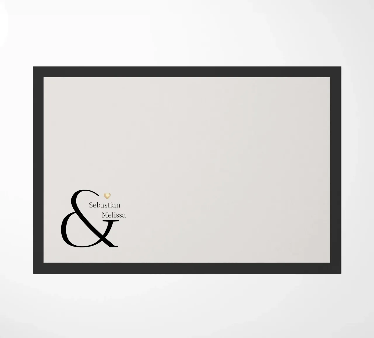 Custom Name and Date Design doormat by Imaginative