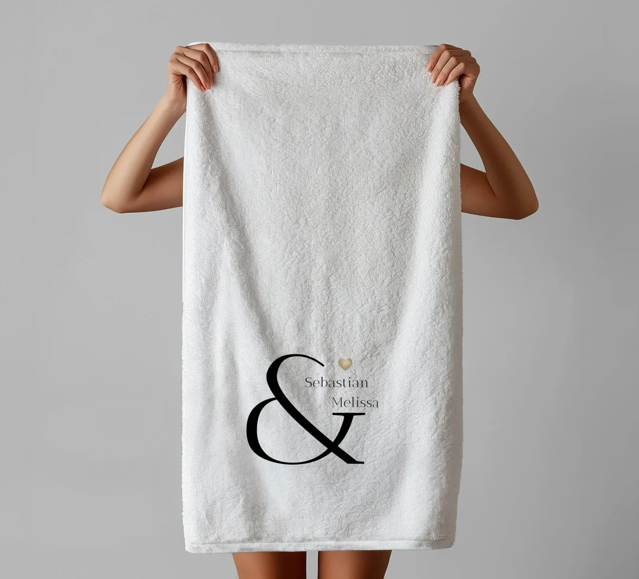 Nome e data personalizzati asciugamano da bagno da Imaginative
