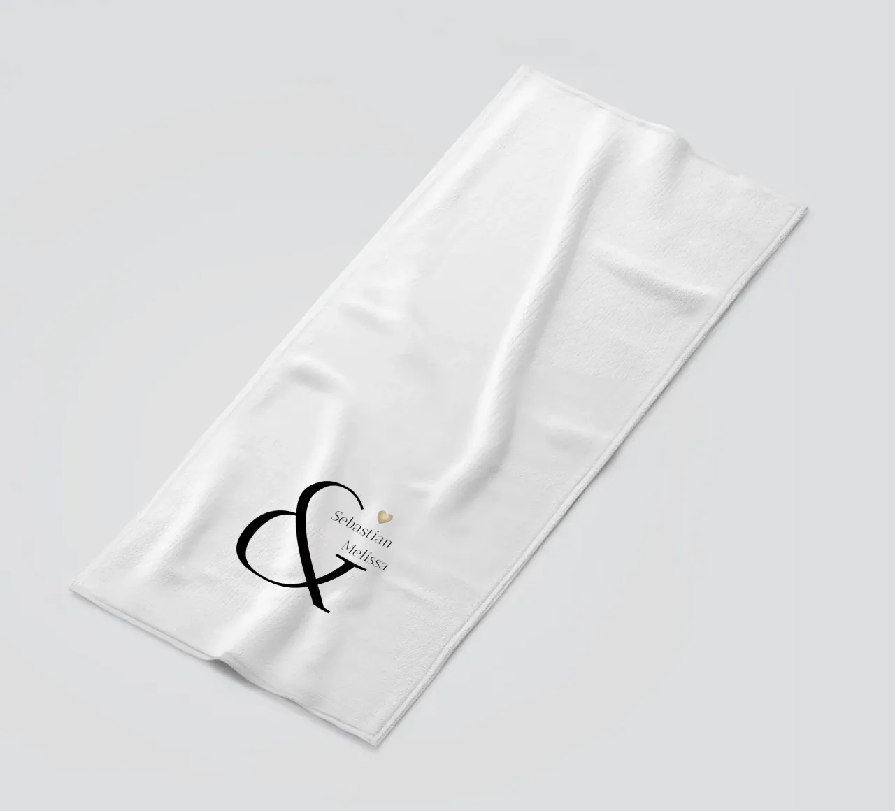 Custom Name and Date Design beach towel by Imaginative