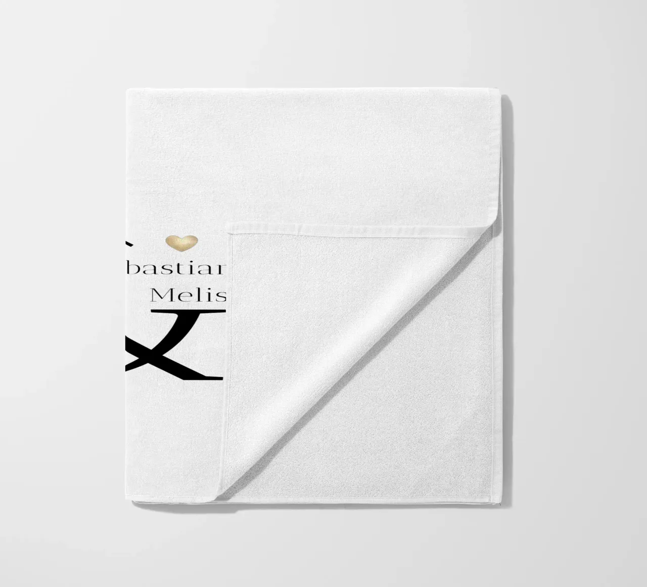 Custom Name and Date Design beach towel by Imaginative