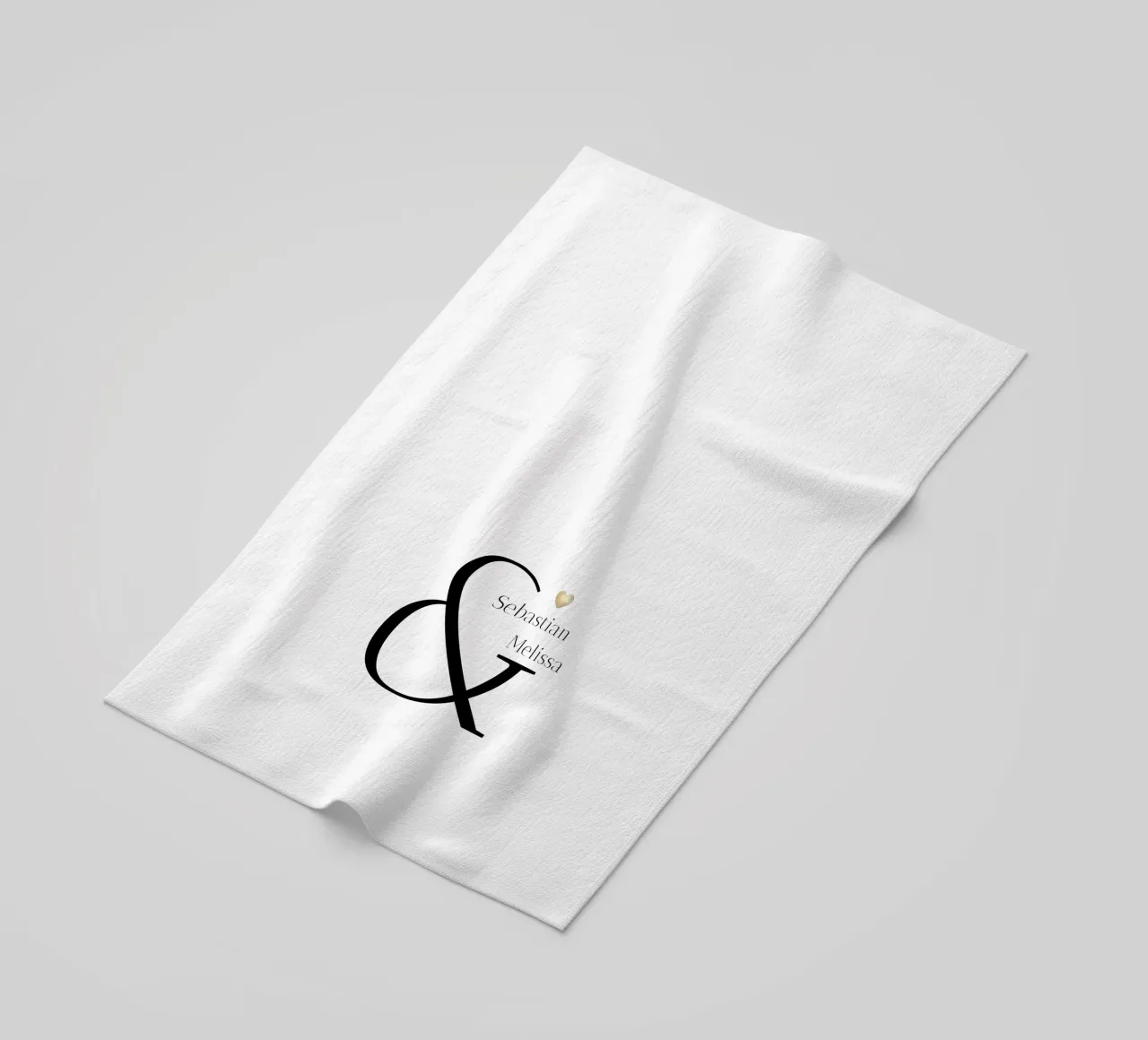 Custom Name and Date Design beach towel by Imaginative