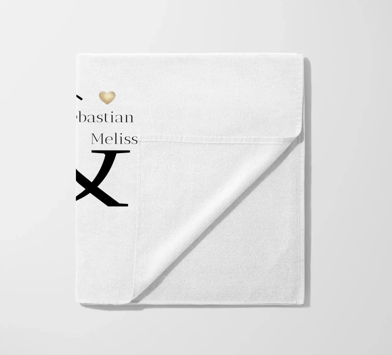 Custom Name and Date Design beach towel by Imaginative