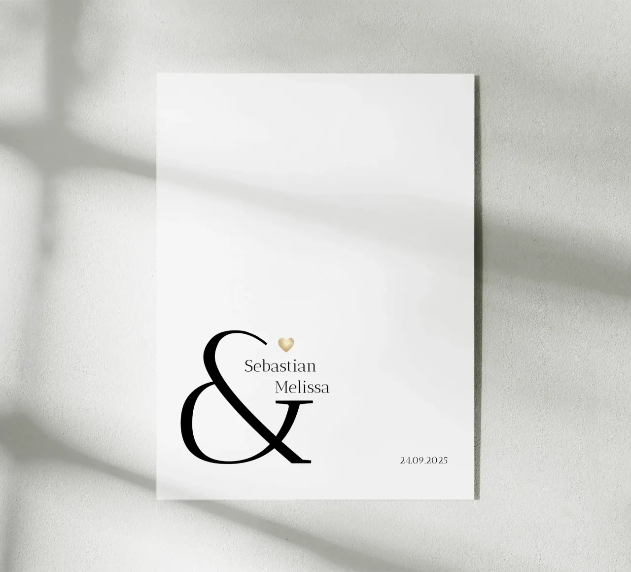 Nome e data personalizzati plexiglass da Imaginative