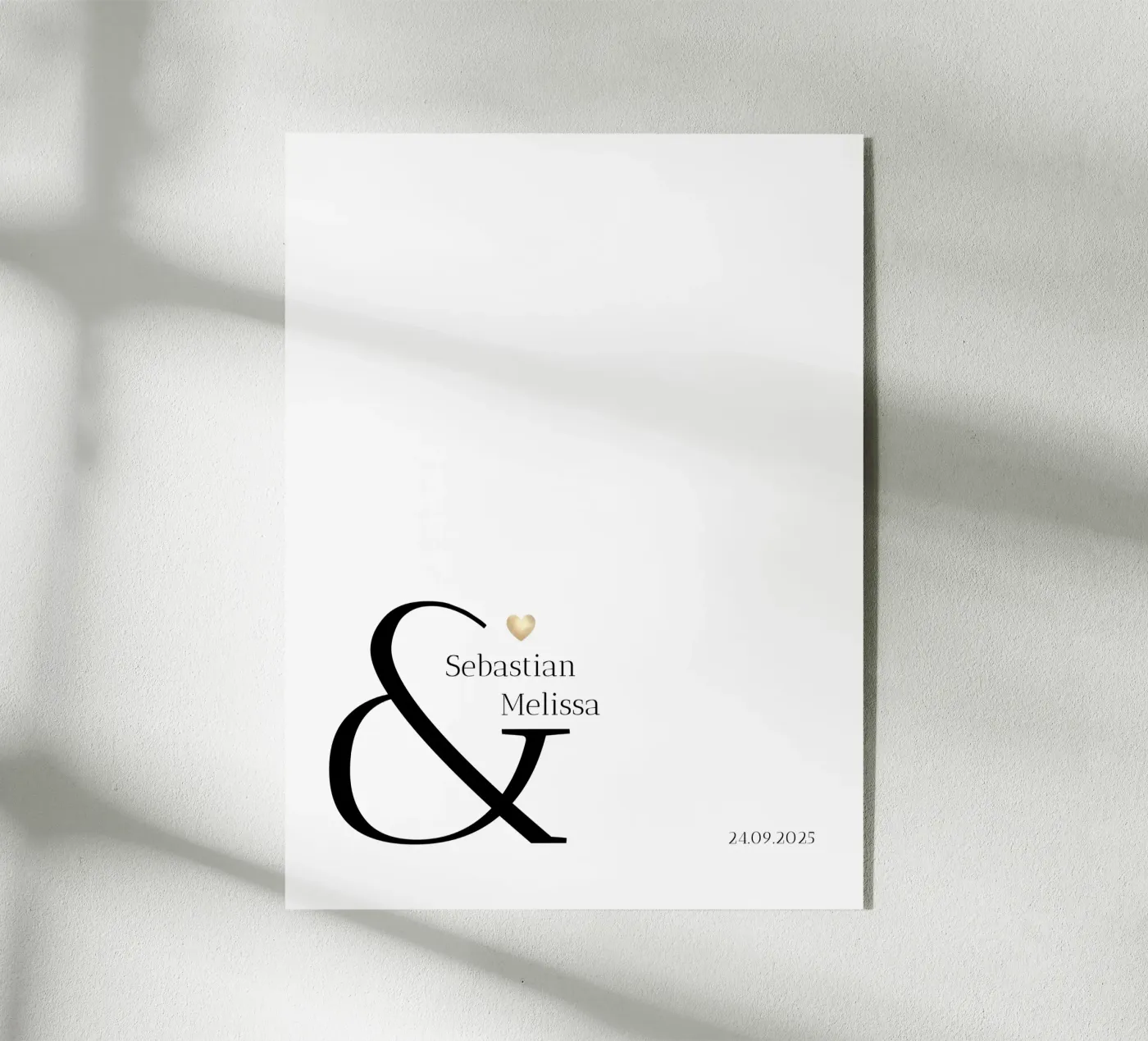 Nome e data personalizzati plexiglass da Imaginative