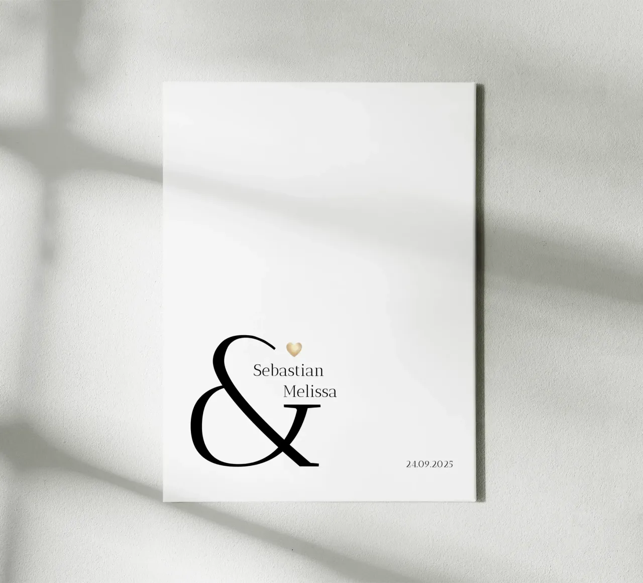 Custom Name and Date Design canvas by Imaginative