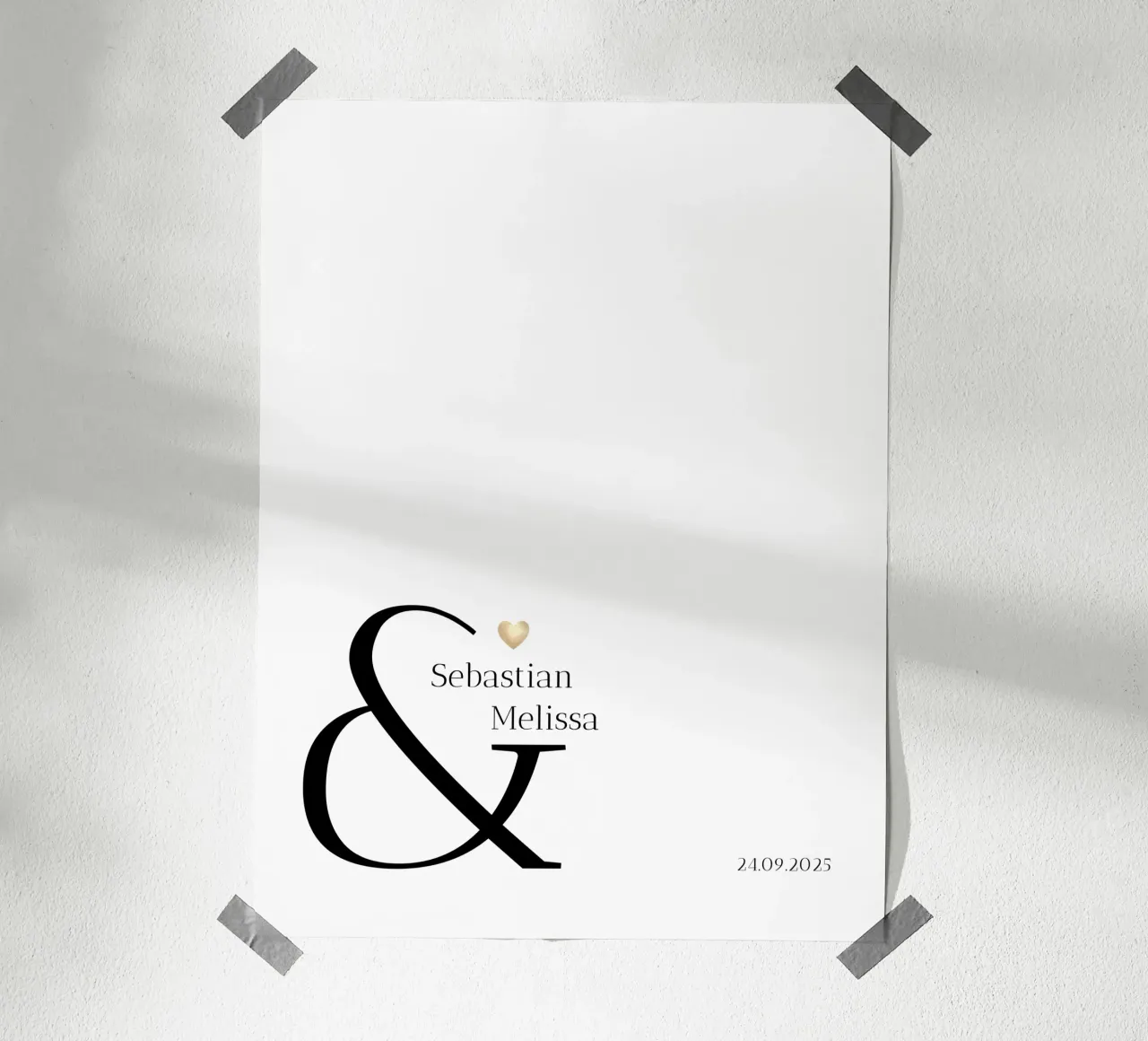 Nome e data personalizzati carta hahnemühle da Imaginative
