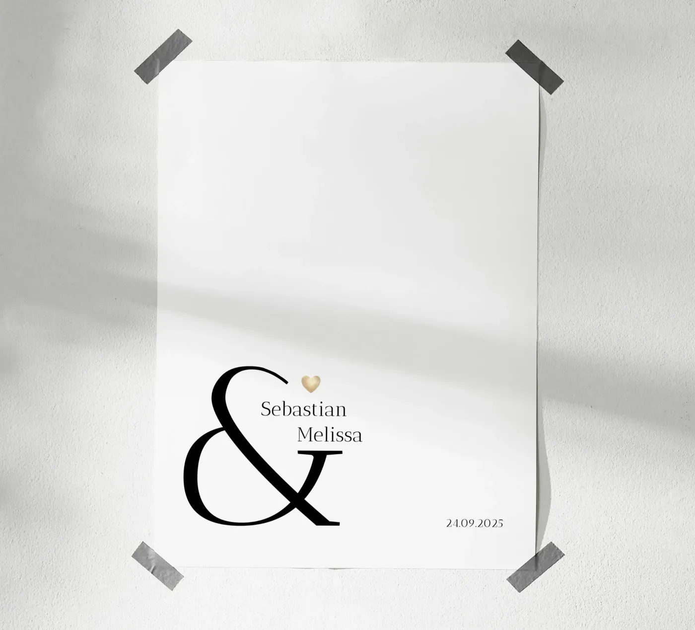 Nome e data personalizzati poster da Imaginative
