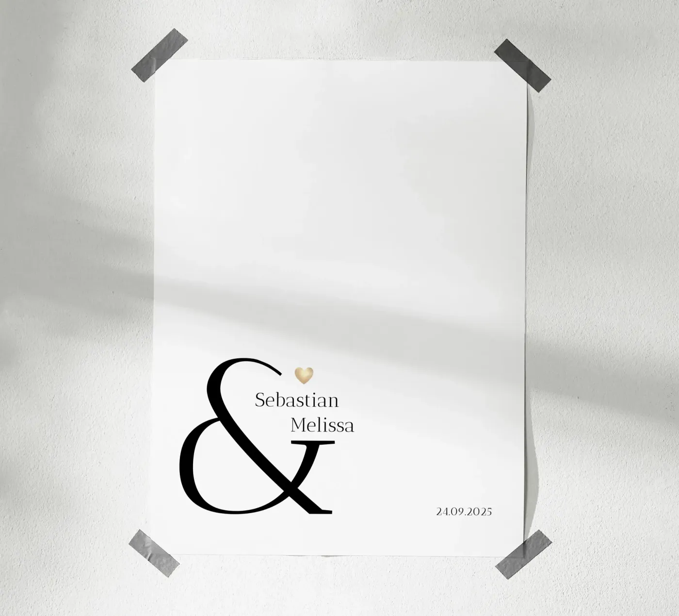 Nome e data personalizzati poster da Imaginative