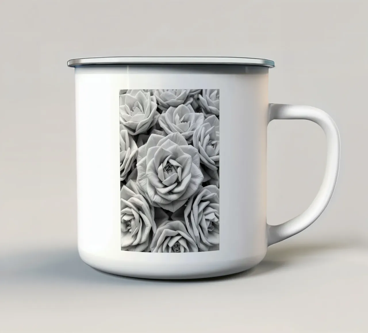 Opulenza monocromatica tazza in smalto da Artistic-shop