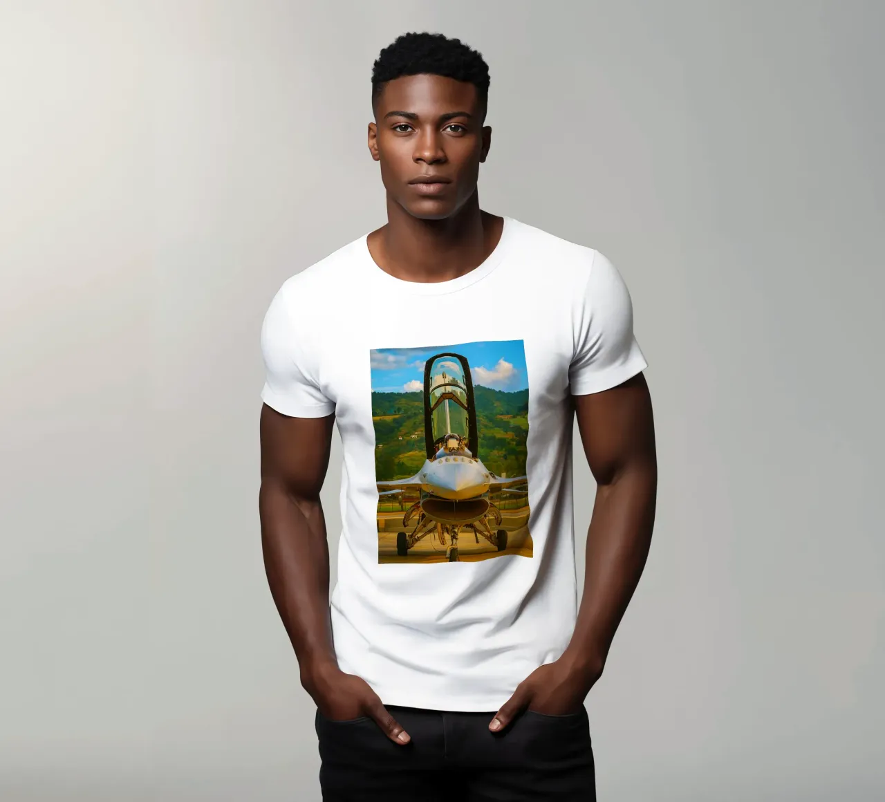 aereo f16 da combattimento t-shirt da tamarind