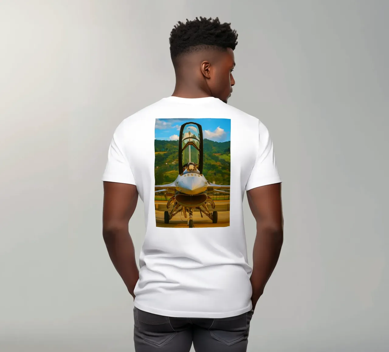 aereo f16 da combattimento t-shirt da tamarind