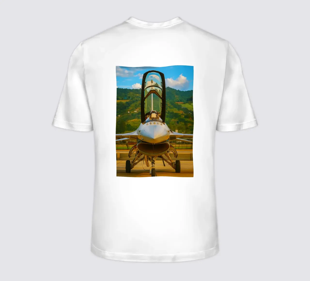 aereo f16 da combattimento t-shirt da tamarind