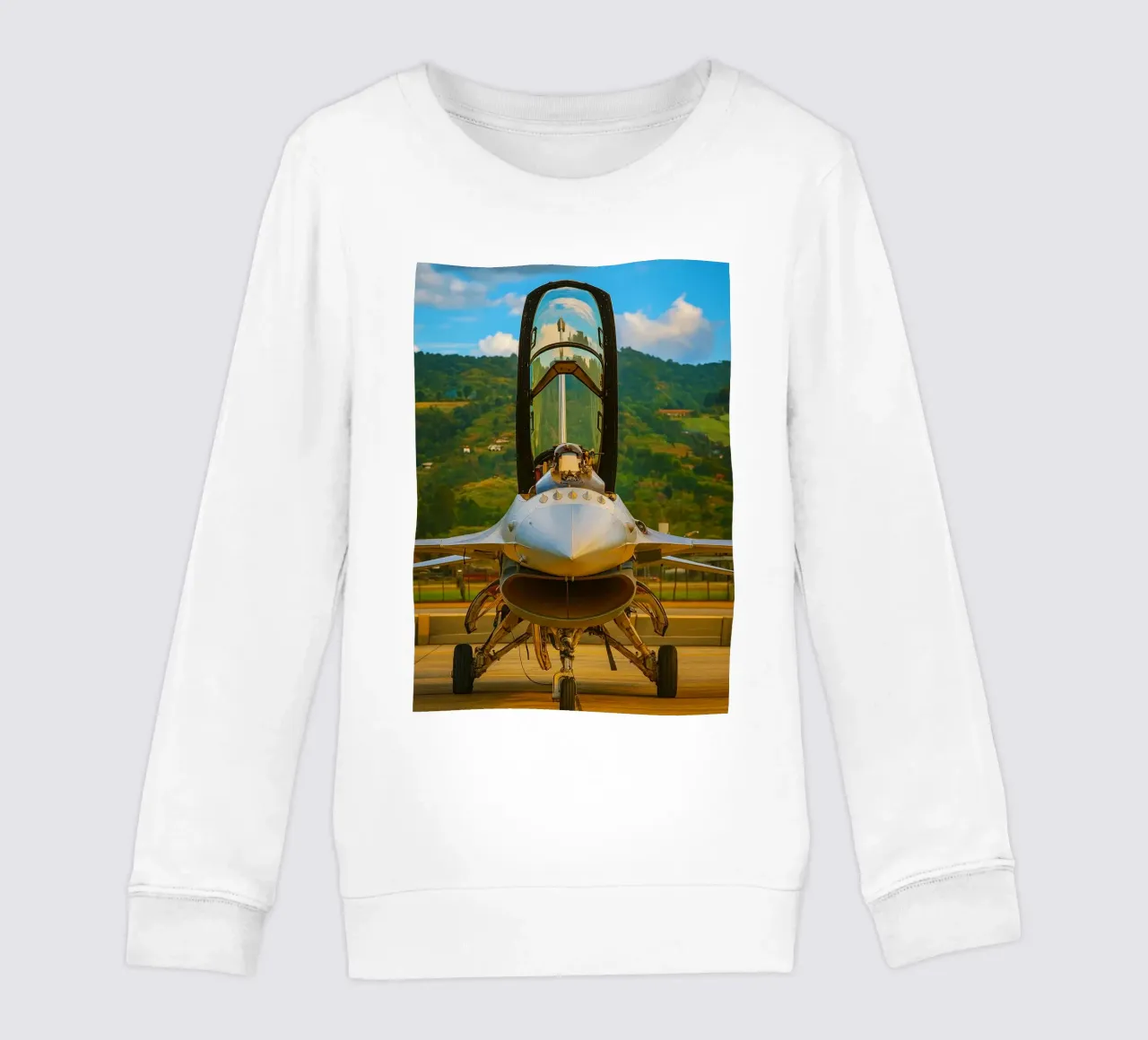 aereo f16 da combattimento felpa bambino da tamarind