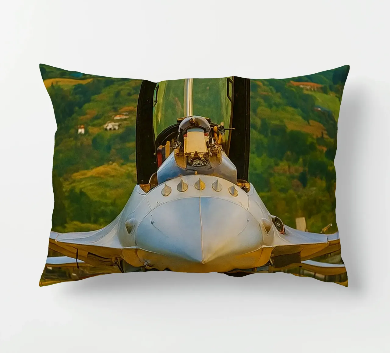 aereo f16 da combattimento cuscino da tamarind