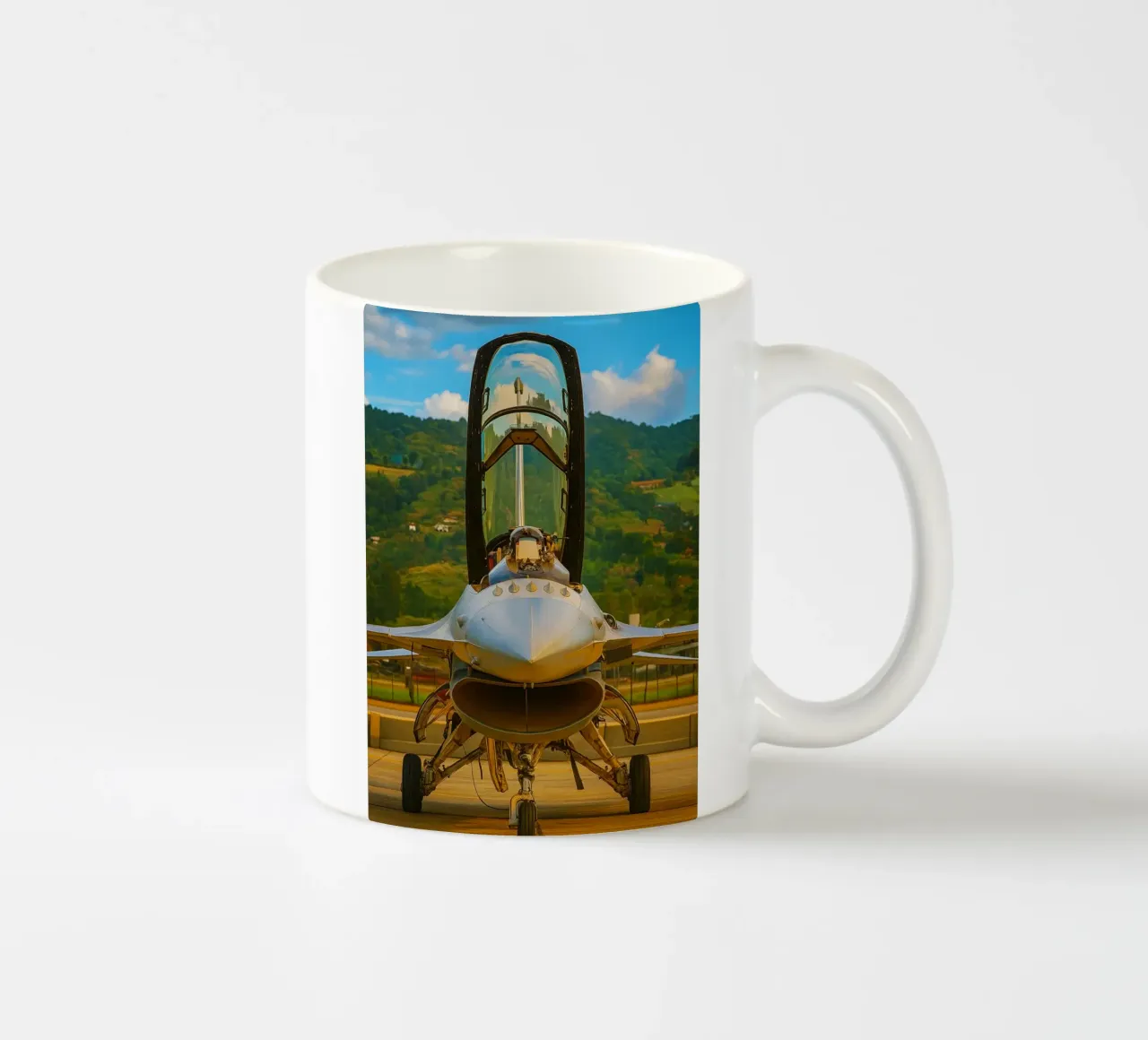 aereo f16 da combattimento tazza in ceramica da tamarind