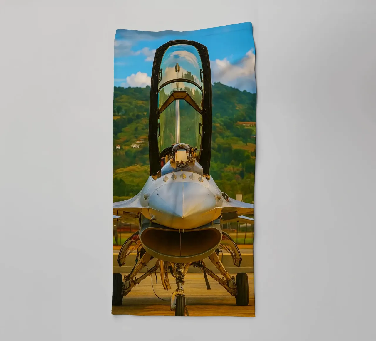 aereo f16 da combattimento asciugamano da bagno da tamarind
