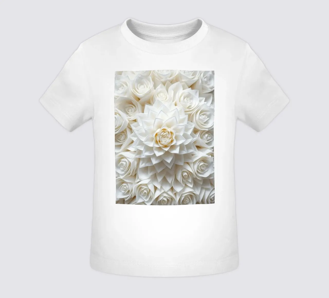 Rose bianche serene: Una composizione floreale delicata e senza tempo maglietta neonato da Artistic-shop