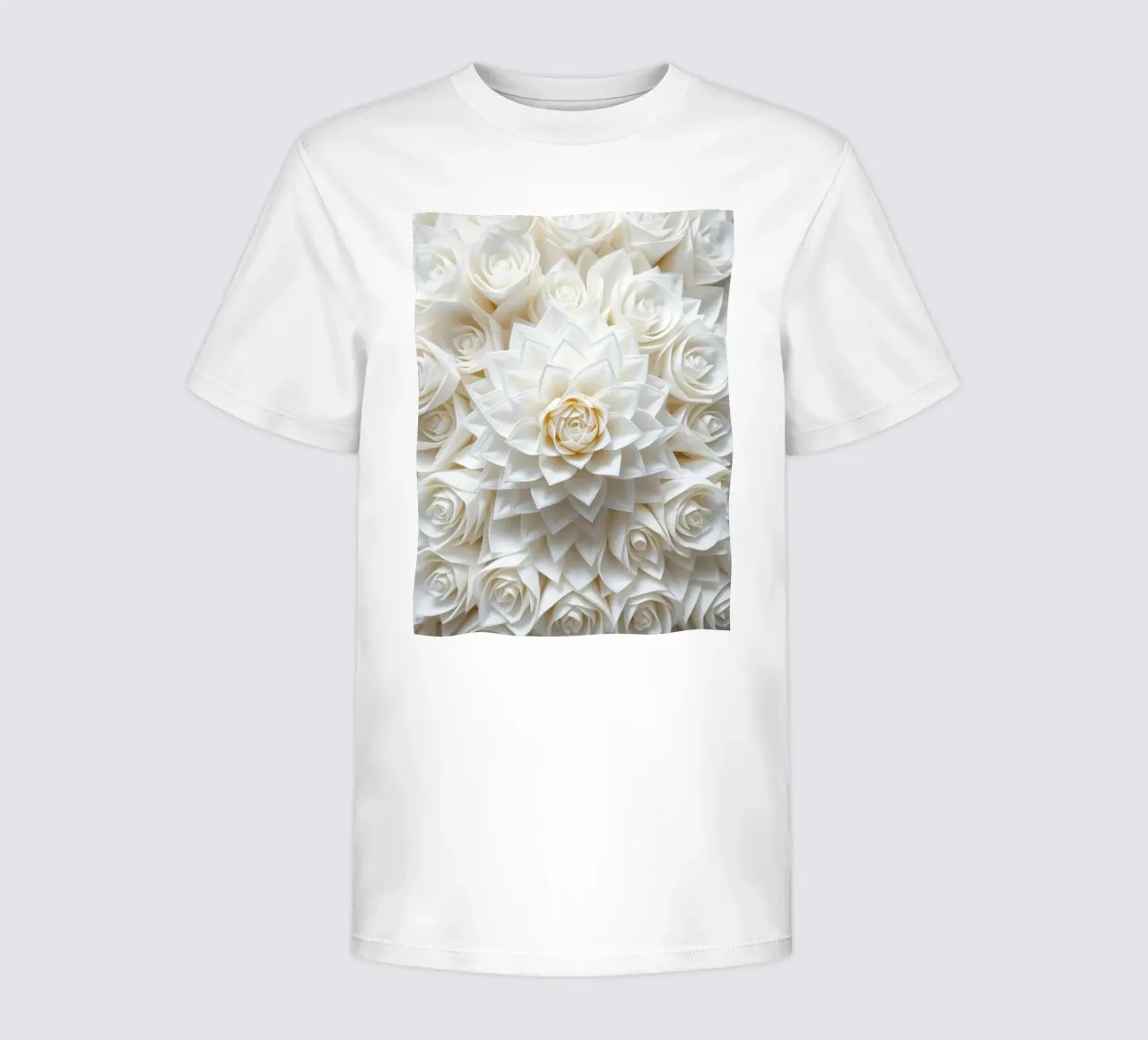 Rose bianche serene: Una composizione floreale delicata e senza tempo t-shirt bambini da Artistic-shop