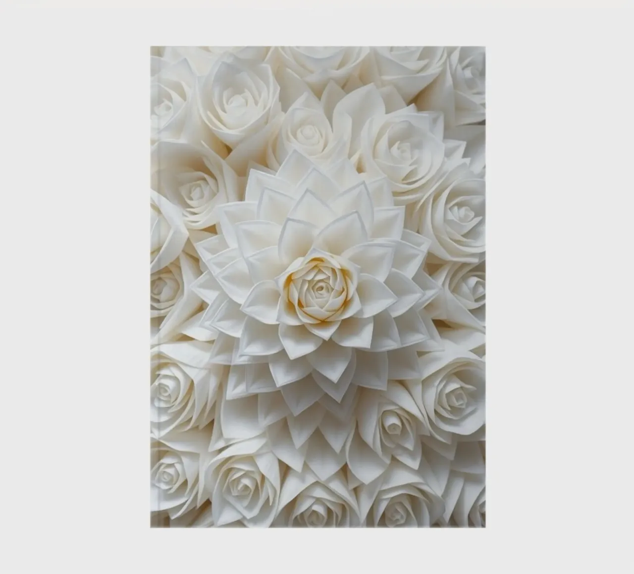Rose bianche serene: Una composizione floreale delicata e senza tempo diario da Artistic-shop