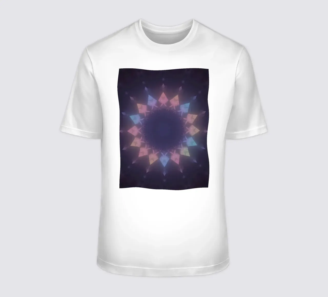 Radial Geometric Pattern with Pastel Colors t-shirt by DesignDoodle