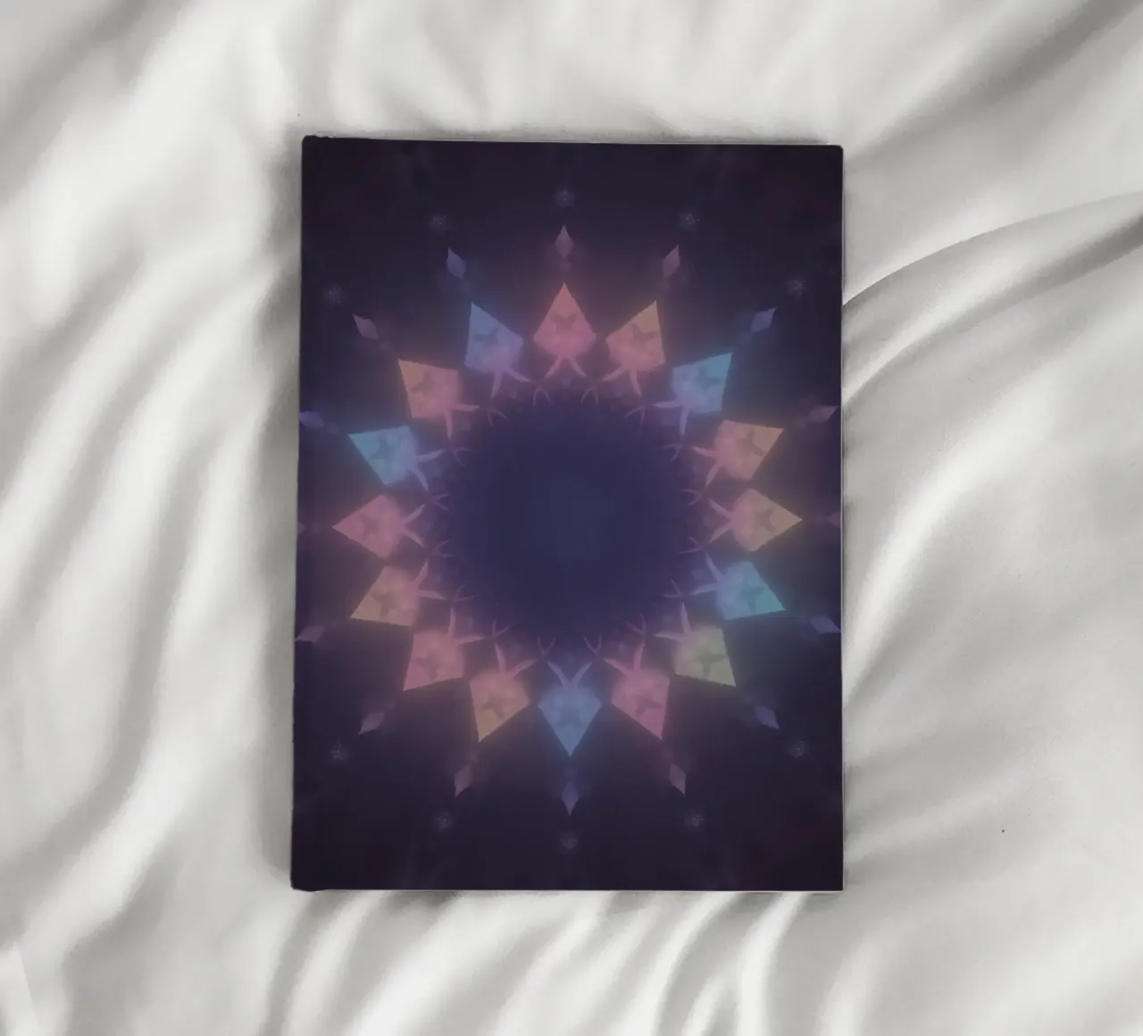 Radial Geometric Pattern with Pastel Colors notebook by DesignDoodle