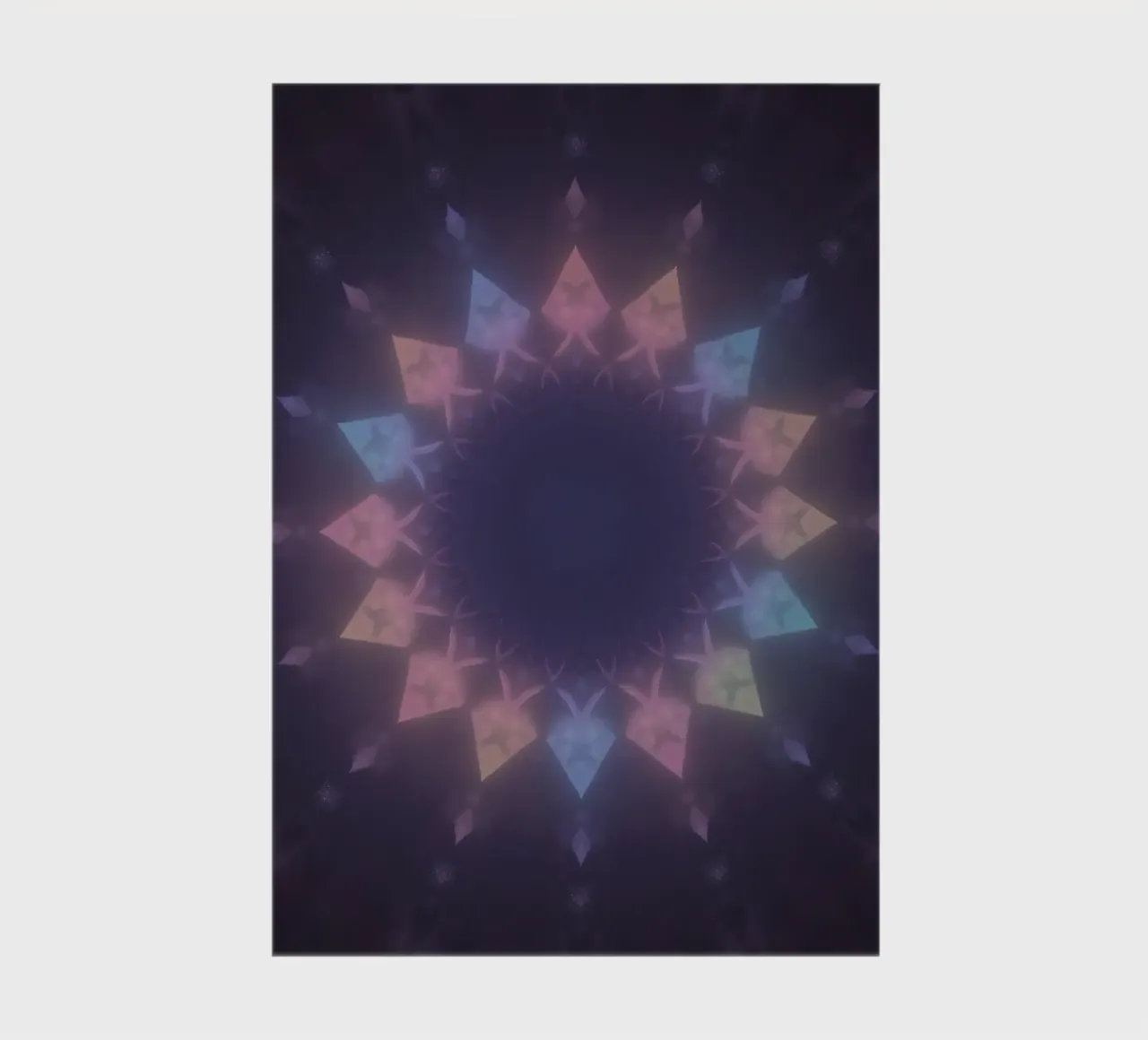 Radial Geometric Pattern with Pastel Colors notebook by DesignDoodle
