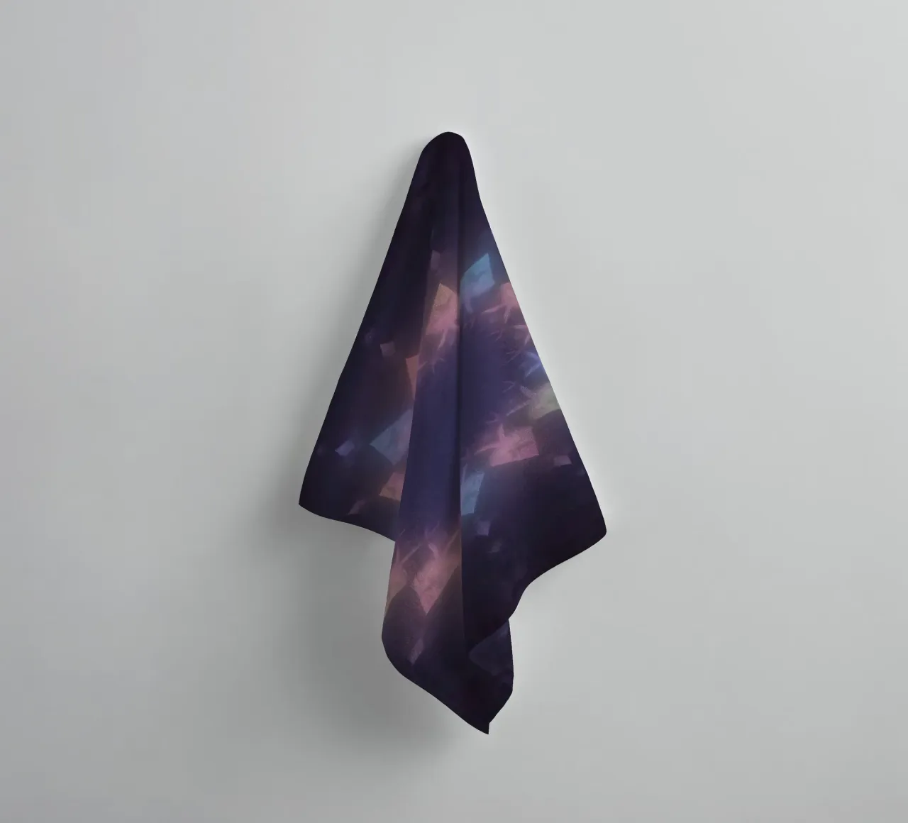 Radial Geometric Pattern with Pastel Colors towel by DesignDoodle