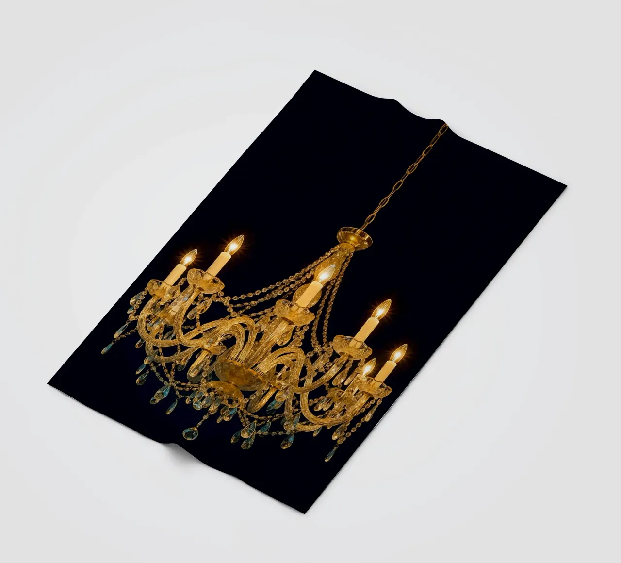 lampada a sospensione di lusso coperta in pile da tamarind