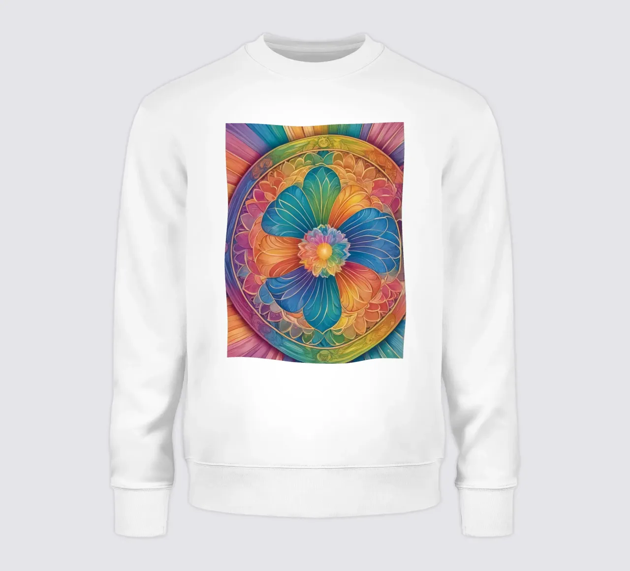 Mandala astratto arcobaleno felpa da DesignDoodle