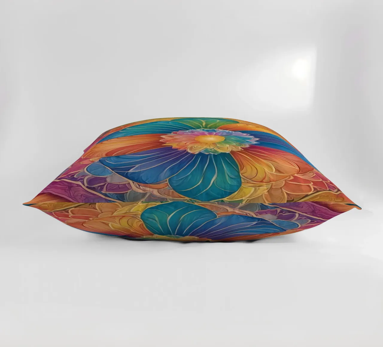 Mandala astratto arcobaleno cuscino da DesignDoodle