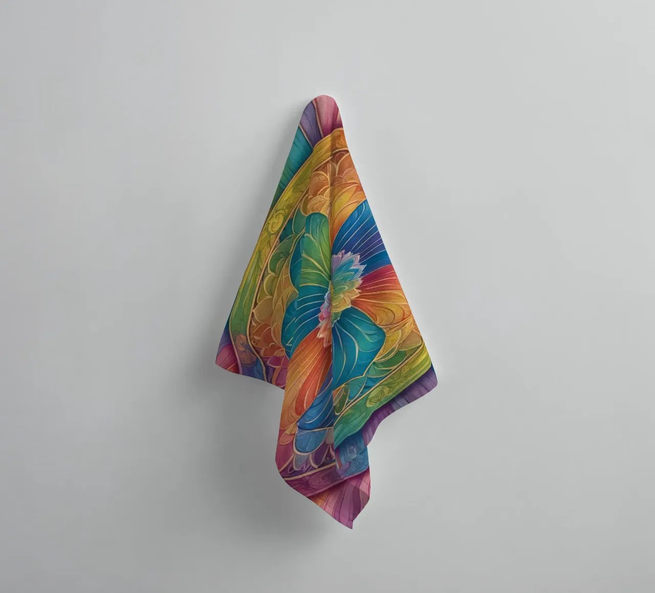 Mandala astratto arcobaleno asciugamano da bagno da DesignDoodle