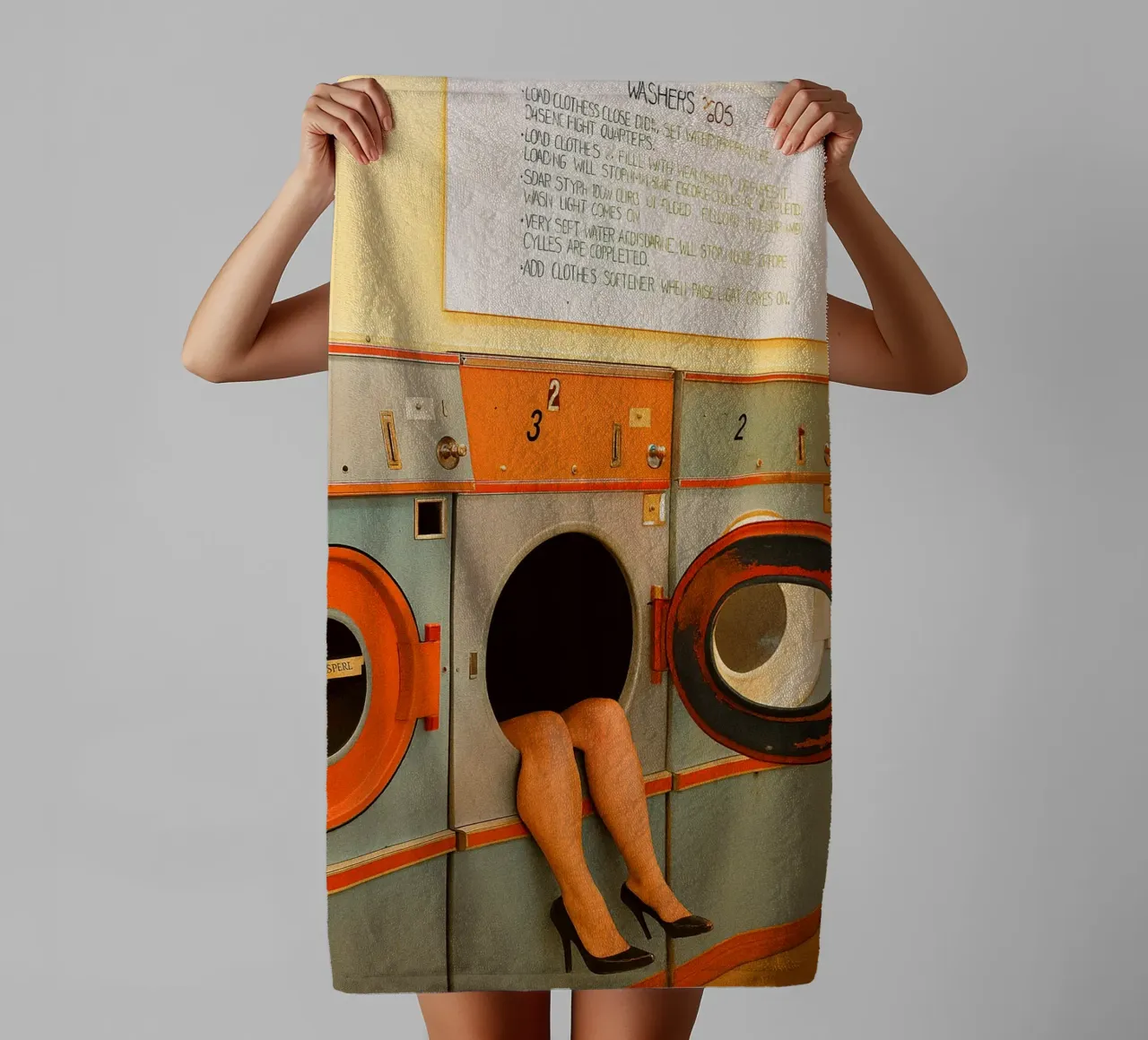 oude was wasmachine badhanddoek van tamarind