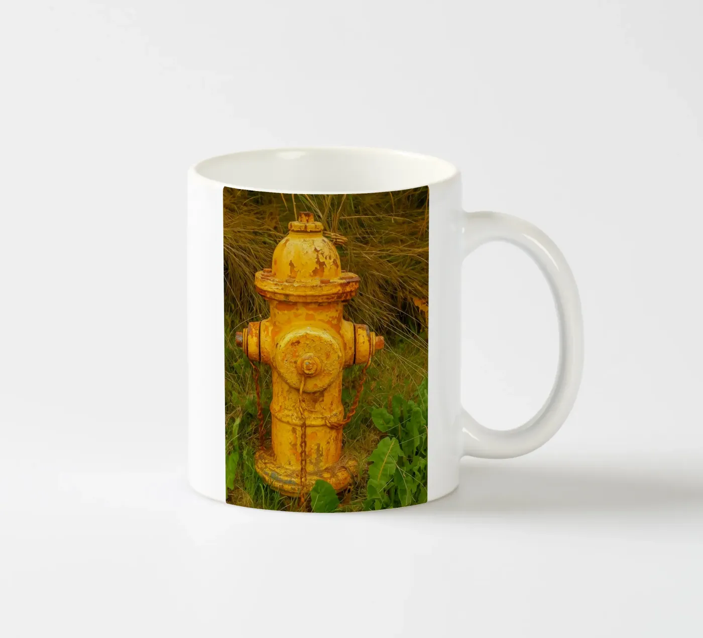 old rusty hydrant ceramic mug by tamarind