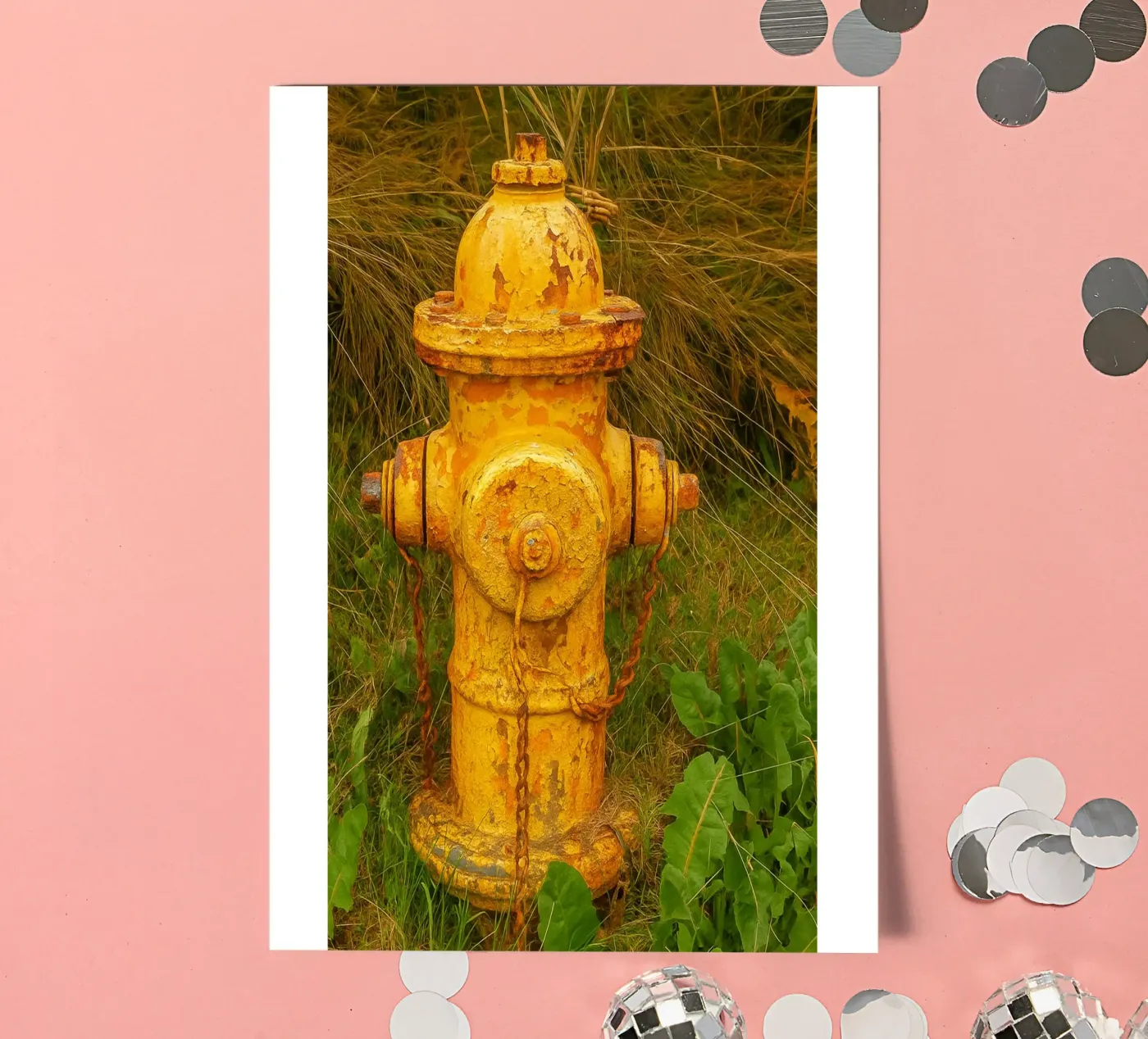 old rusty hydrant sticker sheet by tamarind