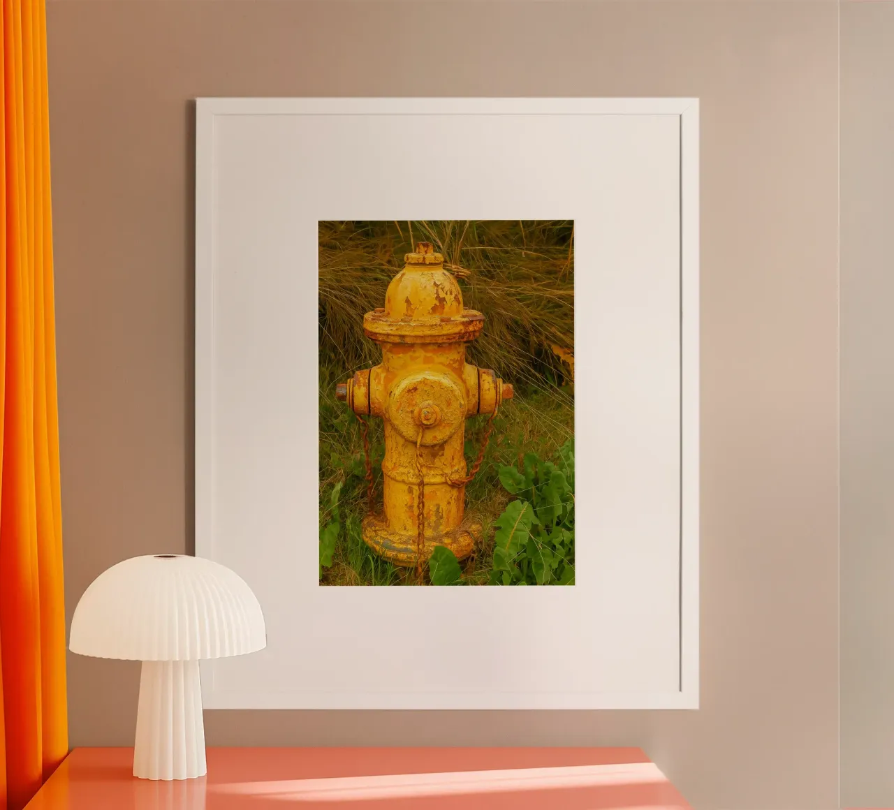 old rusty hydrant poster by tamarind